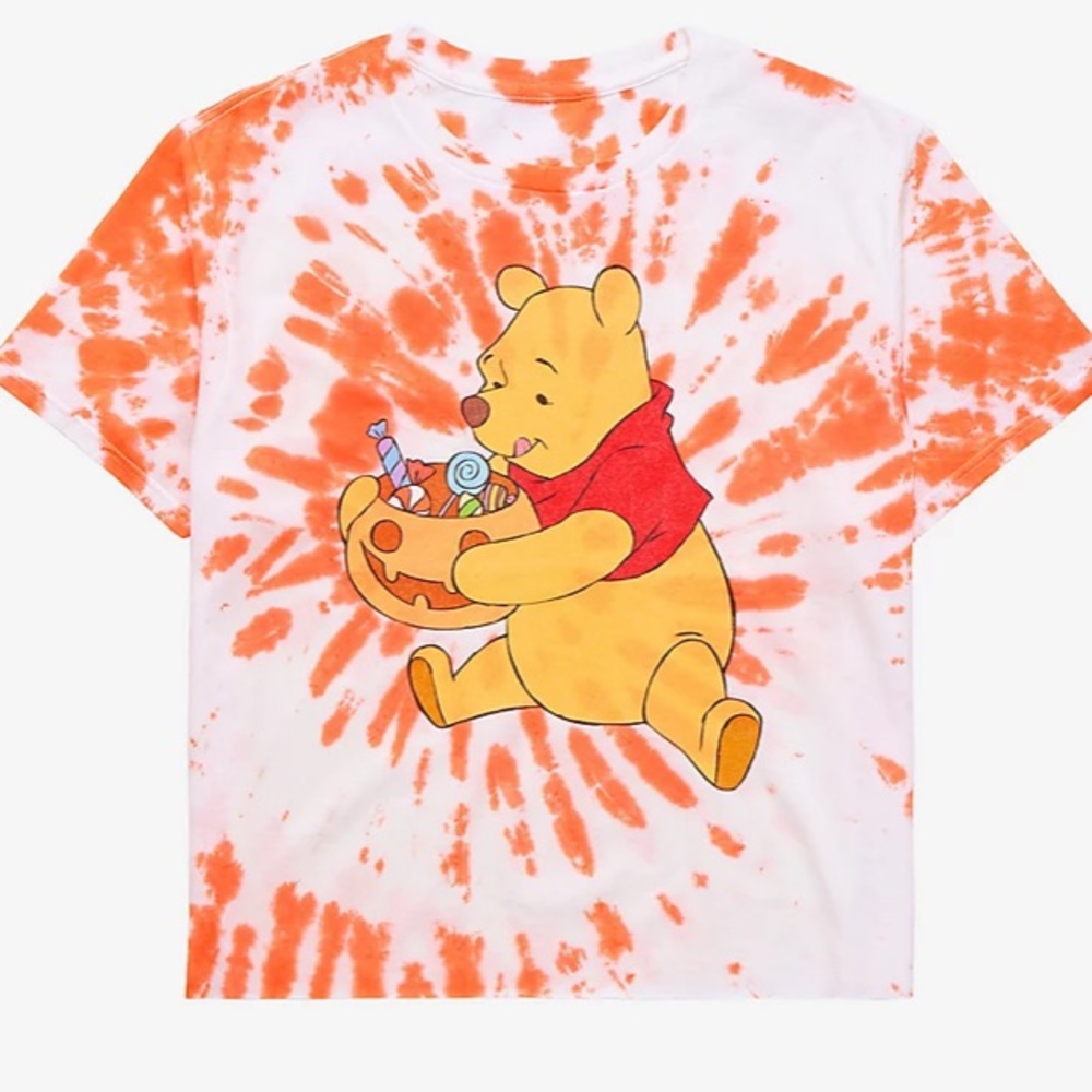 🧡Disney Winnie The Pooh Pumpkin‎ Tie-Dye Girls T-Shirt🧡